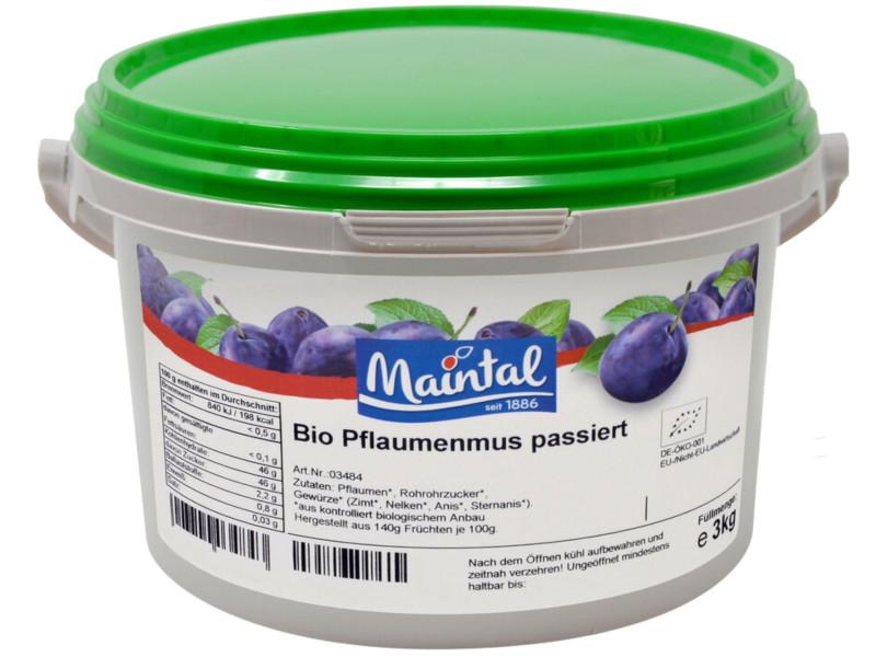 Økologisk blødpurering af blåfrugt Maintal 3kg med dansk økologisk sukker
