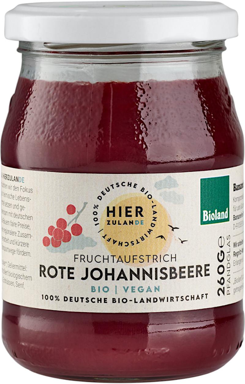 Økologisk rød stikkelsbær syltetøj Bio Bioland Hierzulande 6x260g
