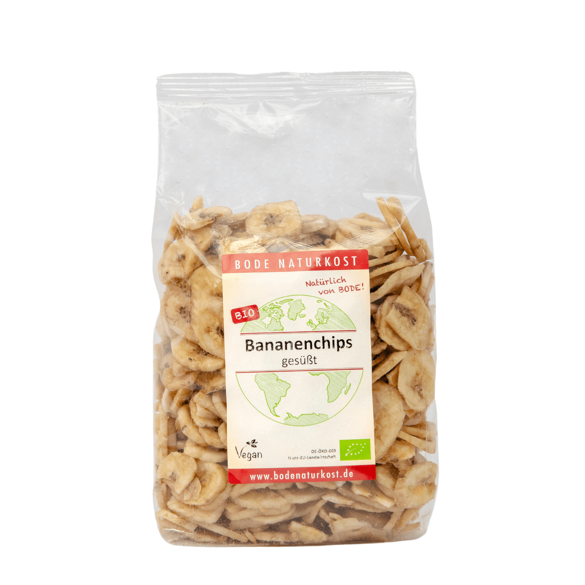 Søde økologiske bananchips 6x500g