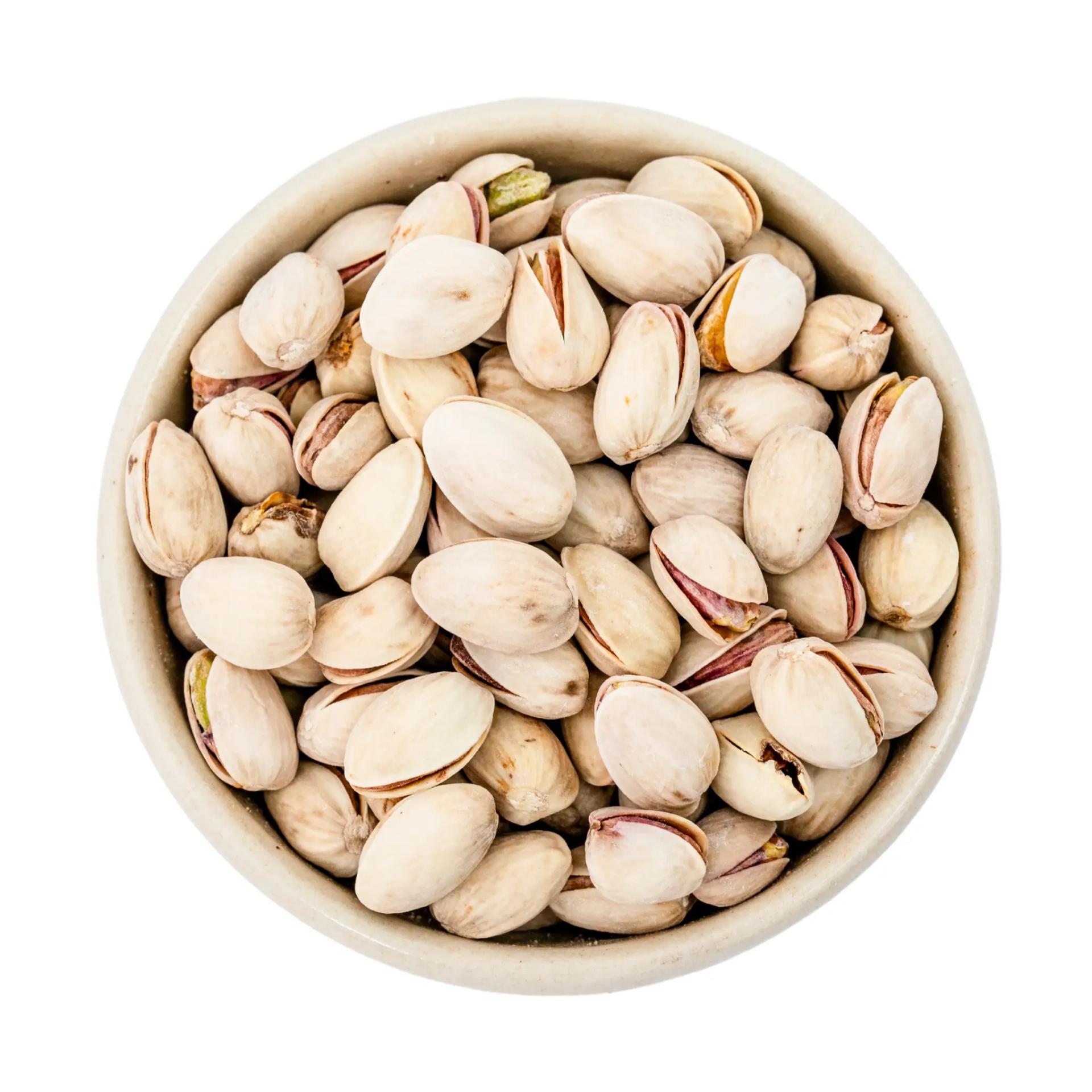 Ristede og saltede økologiske pistachio kerner i skallen, 5 kg