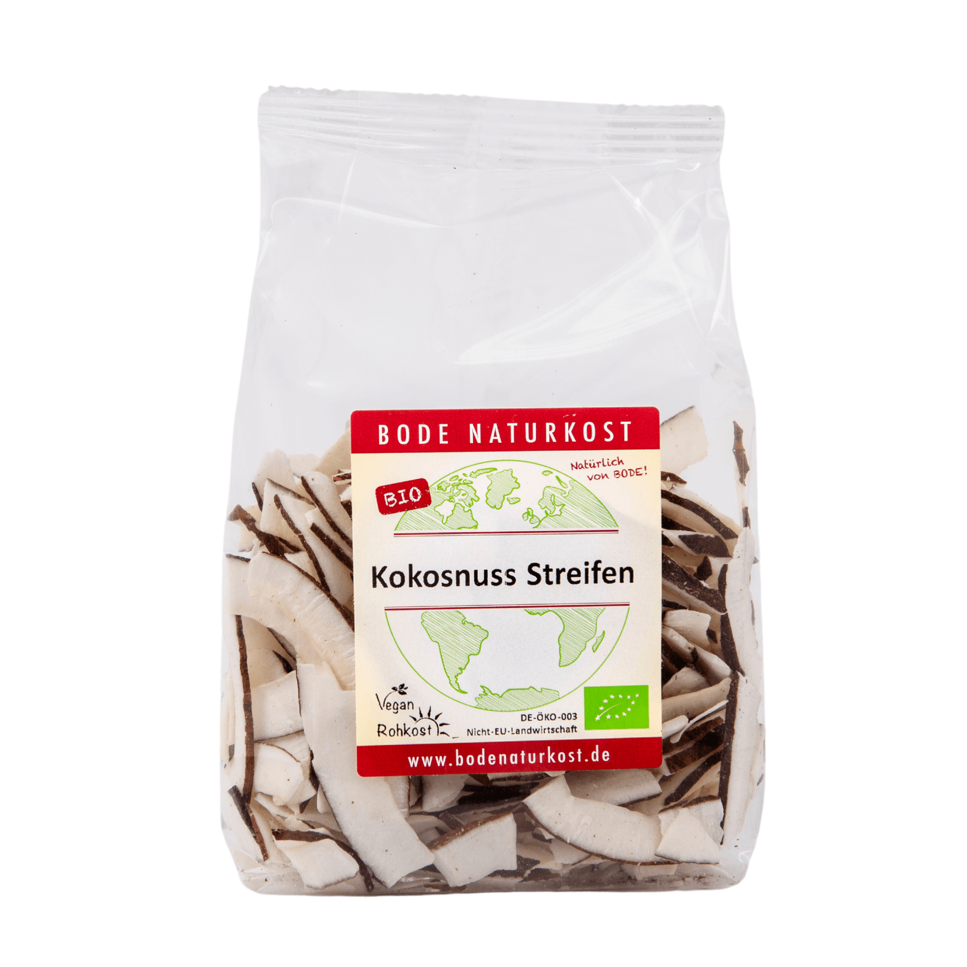 Økologisk Kokosnødde Striber (smile) Råkost 6x150g