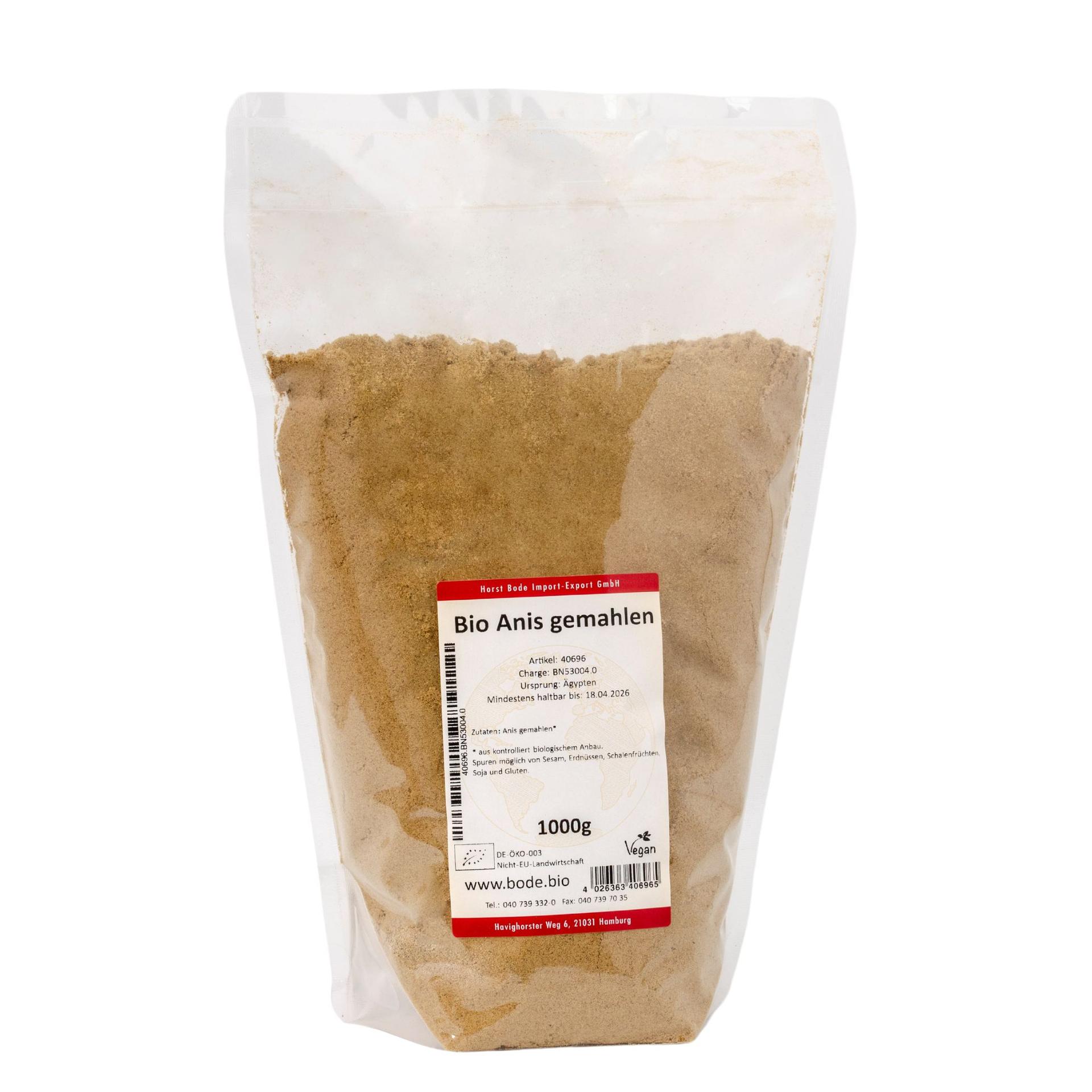 Økologisk ground anise 1kg
