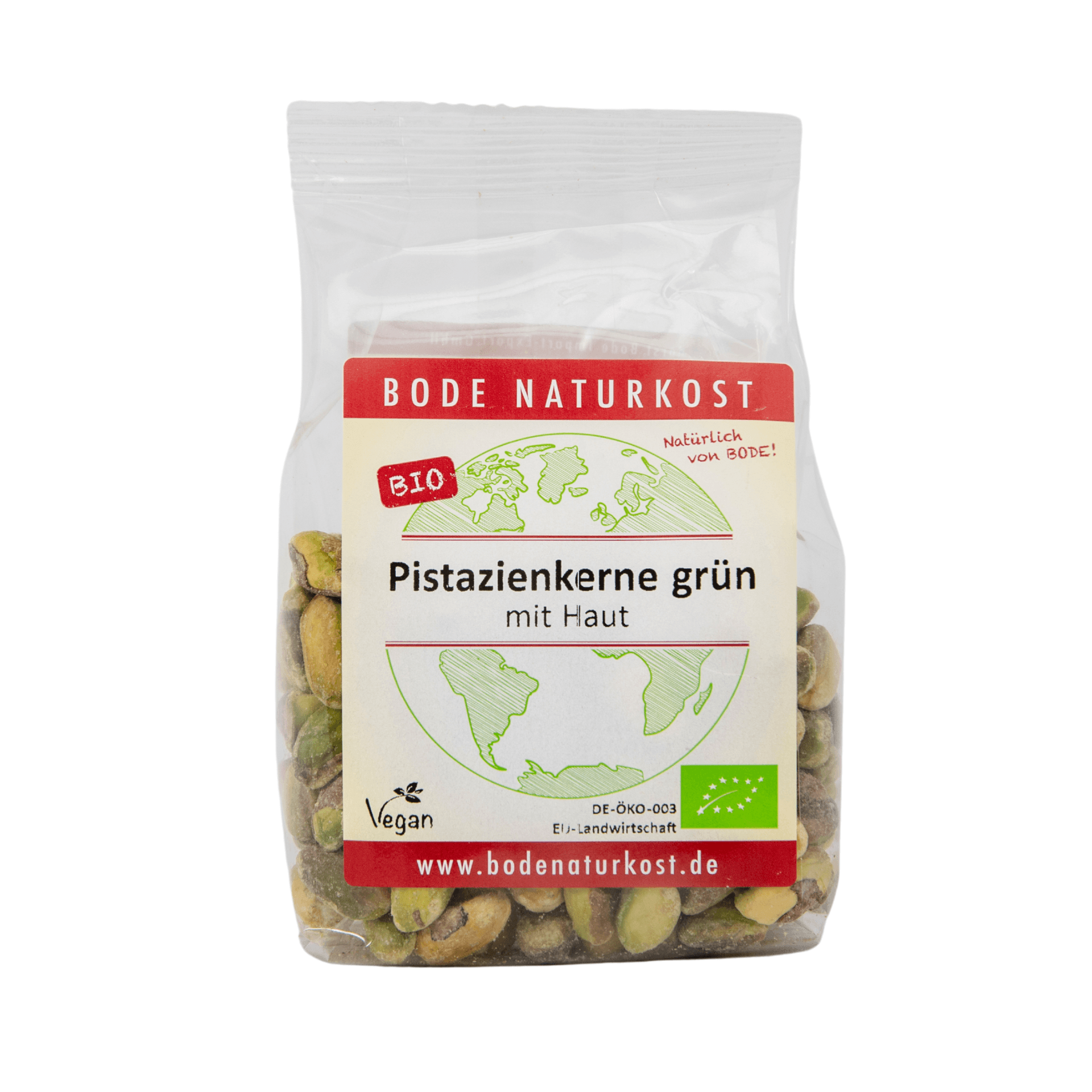 Grønne pistachio kerner med hud økologisk 6x100g