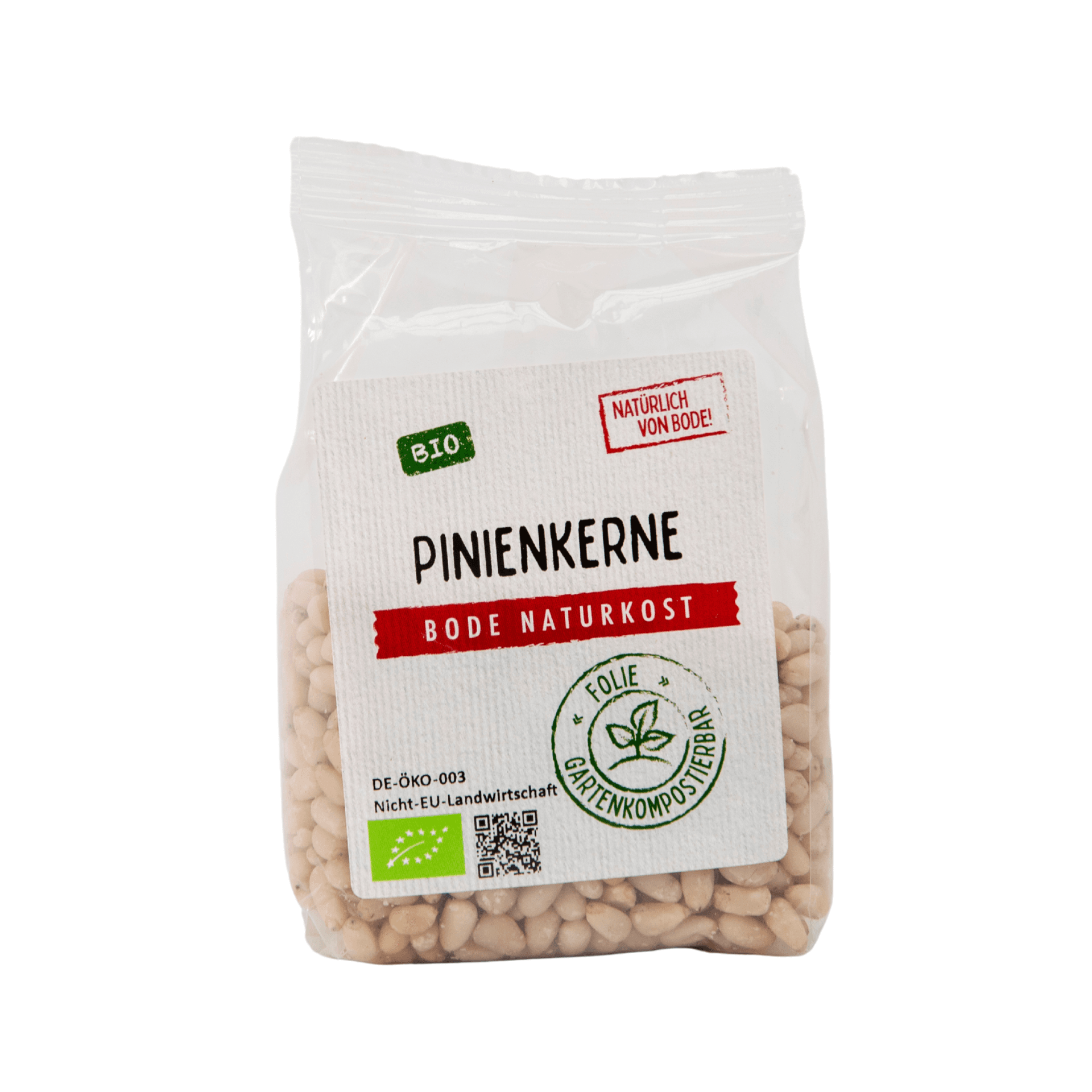 Økologiske pinjekerner, havekomposterbar pose 6x100g