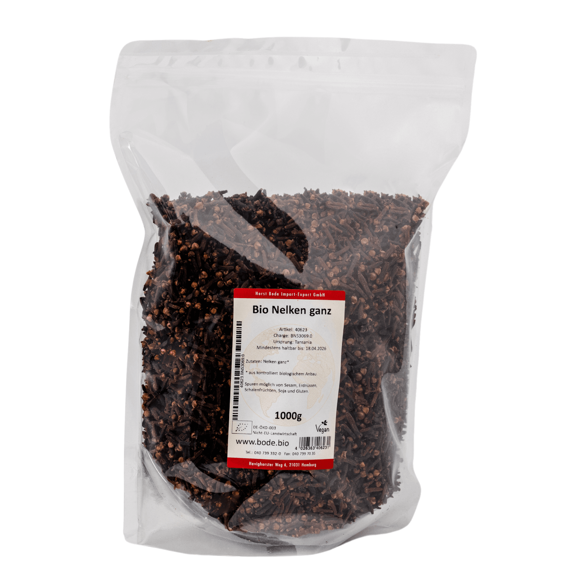 Økologiske hele nelliker 1kg