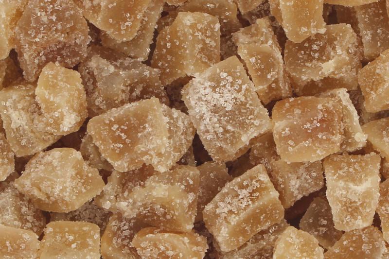 Økologisk krystalliserede ingefærterninger bio Kina 5kg