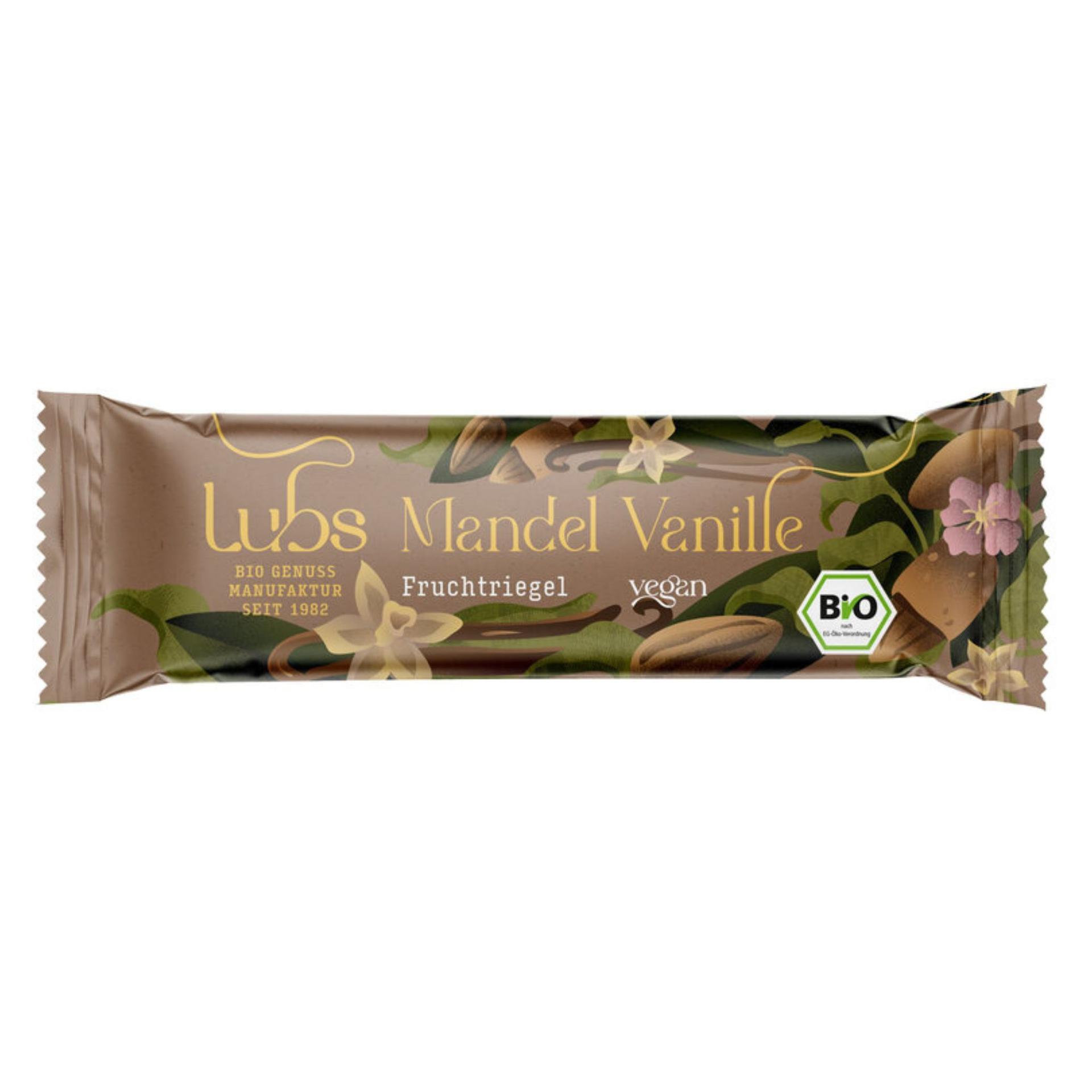 Frugtrige med Mandel Vanilje økologisk glutenfri Lubs 24x40g