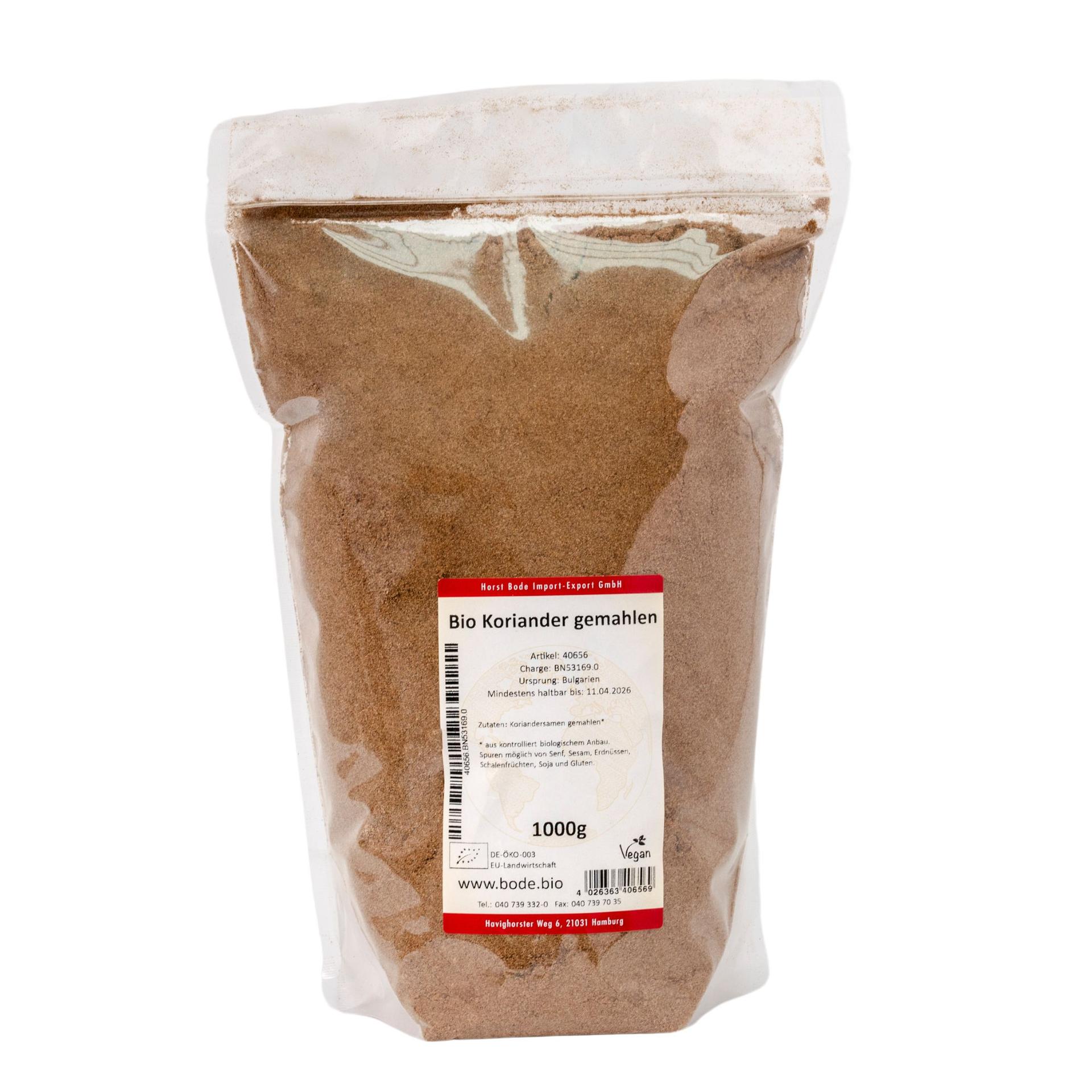 Økologisk koriander malet 1kg