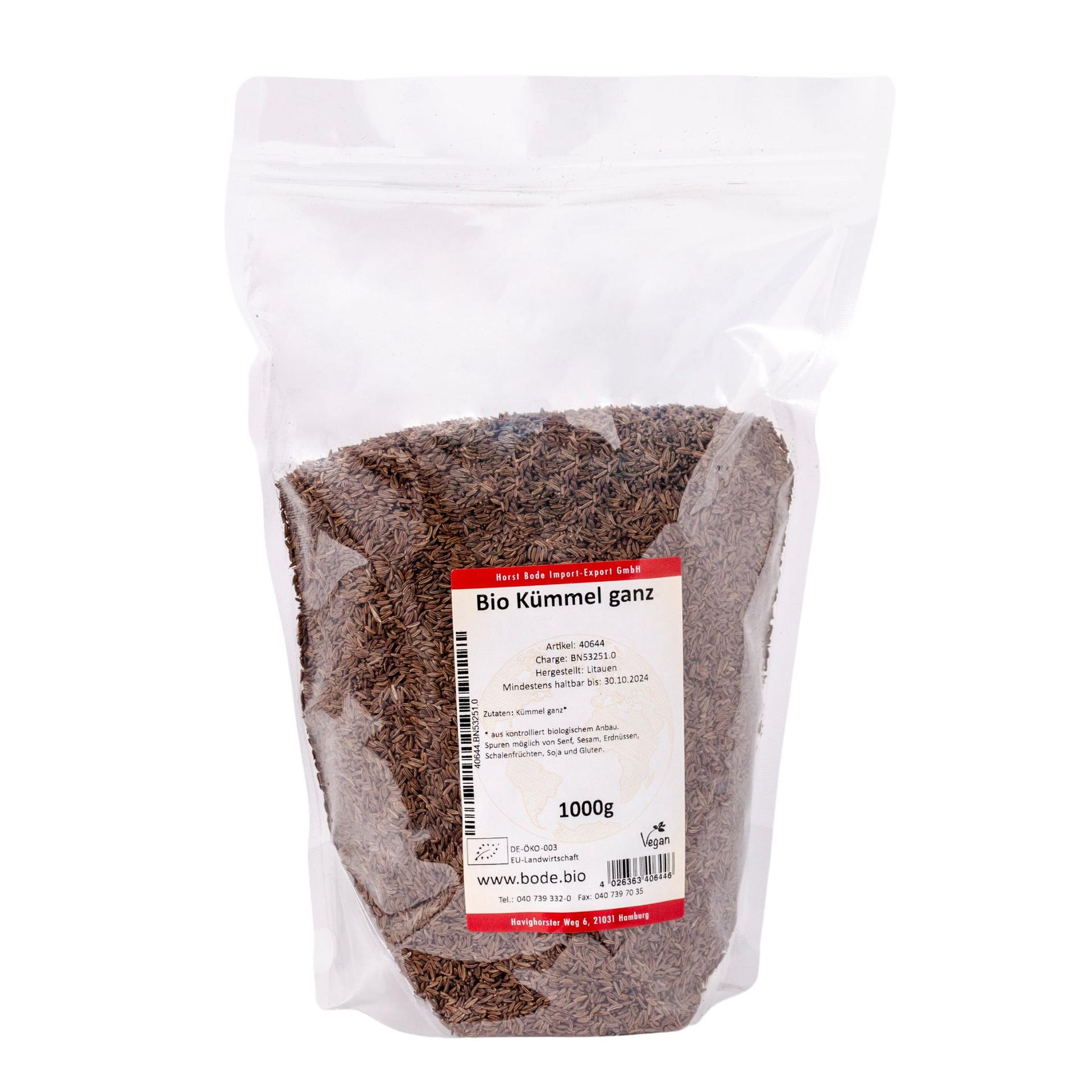 Økologisk hel kommen 1kg