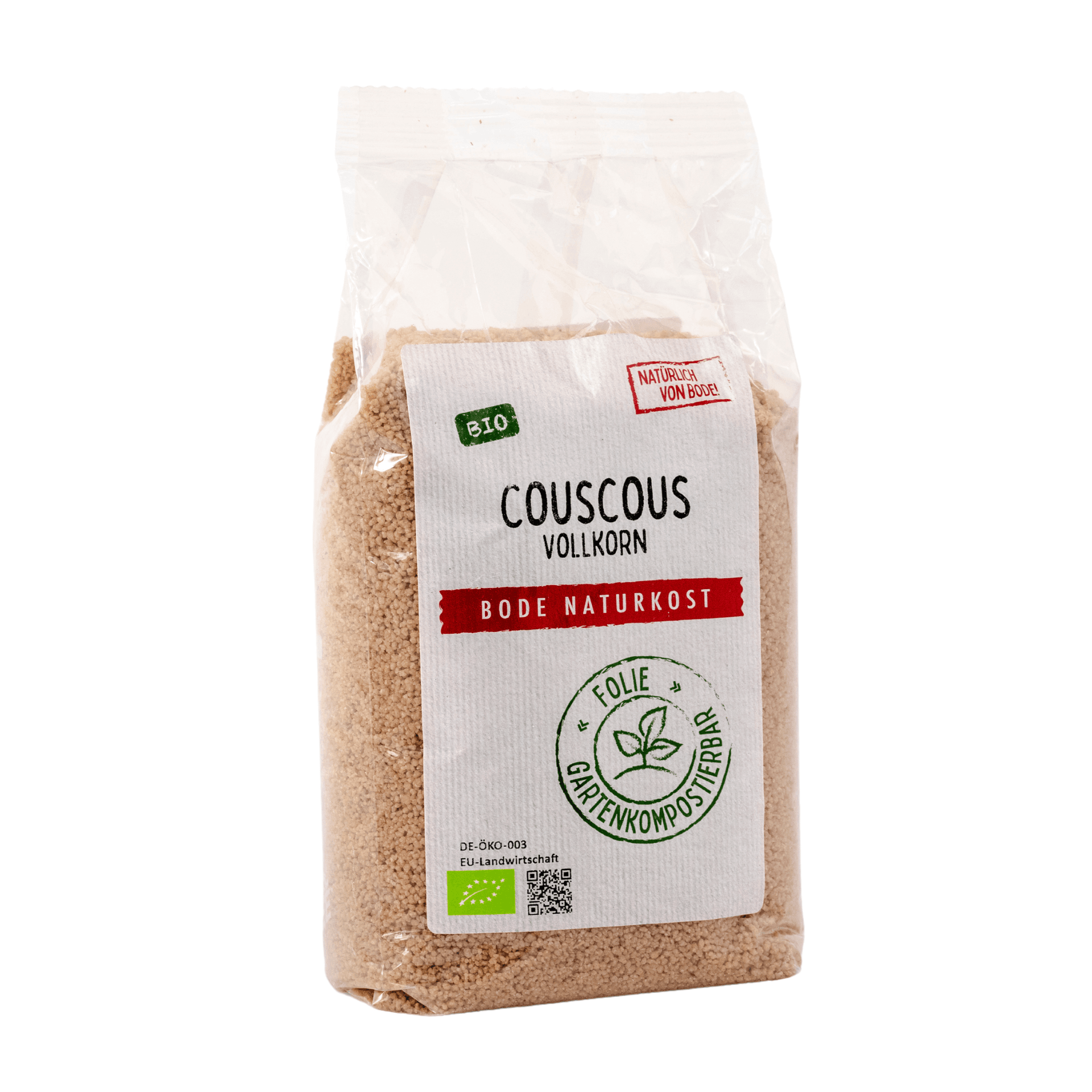 Økologisk Heltikorn Couscous, havekomposterbar pose 6x500g I MHD 24.07.2024