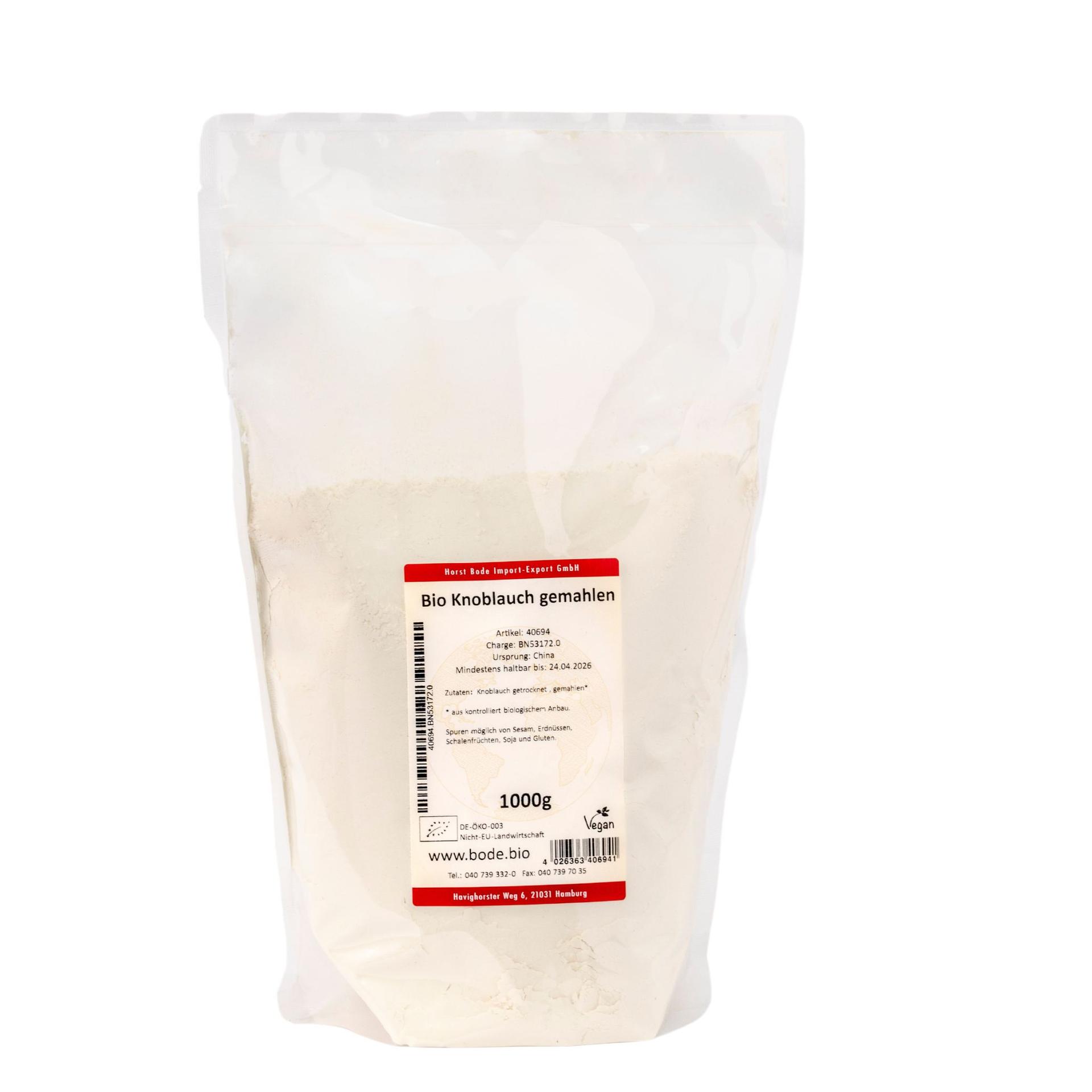 Hakket hvidløg økologisk 1kg