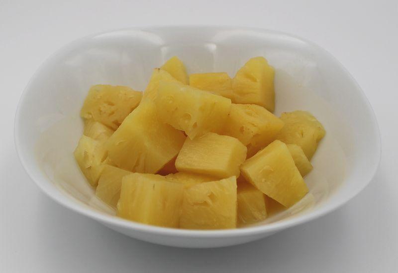Økologiske Ananasstykker i dåse, indhold 3 kg, ATG 1,55kg, (Forventes at være på lager igen omkring slutningen af maj)