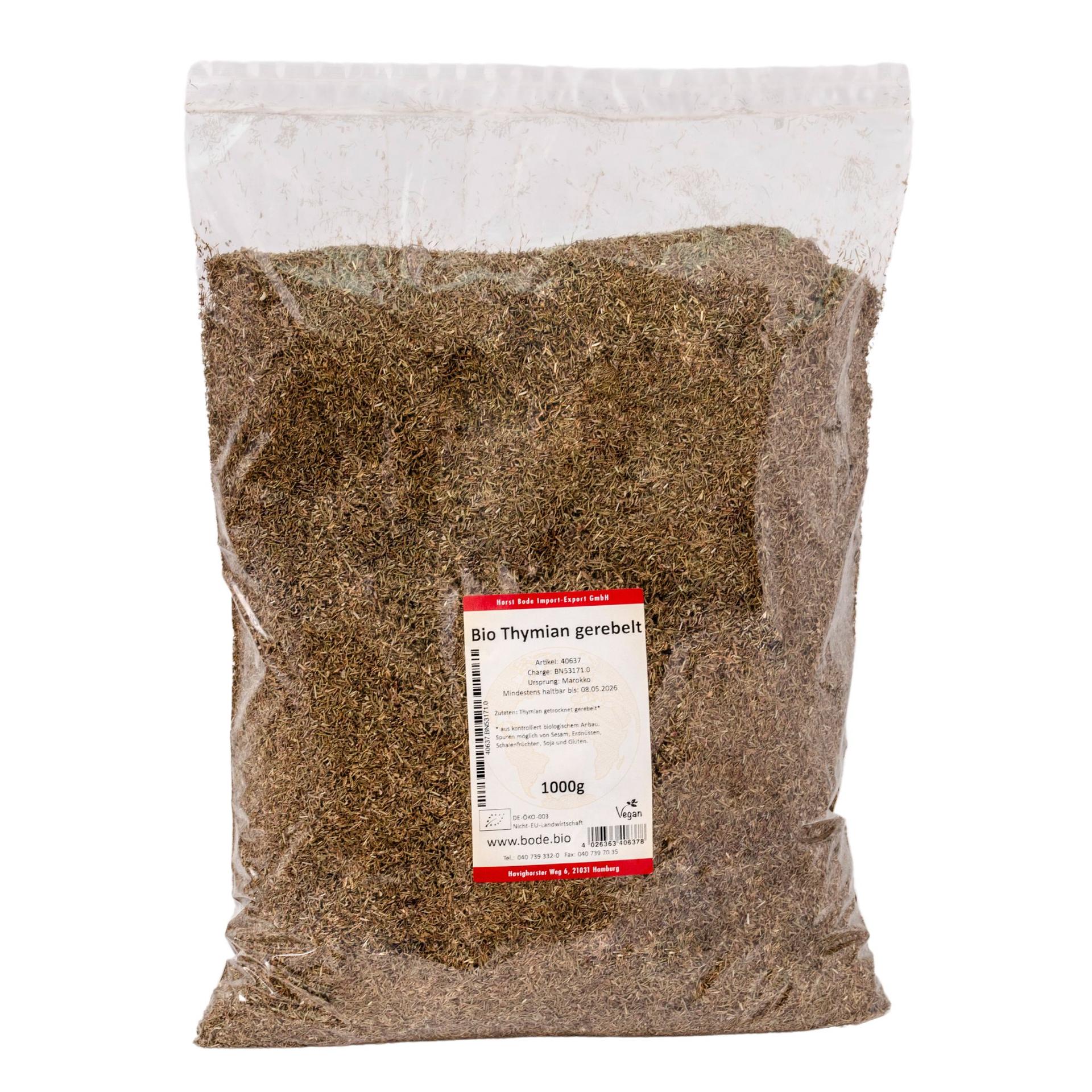Økologisk tørret timian 1kg