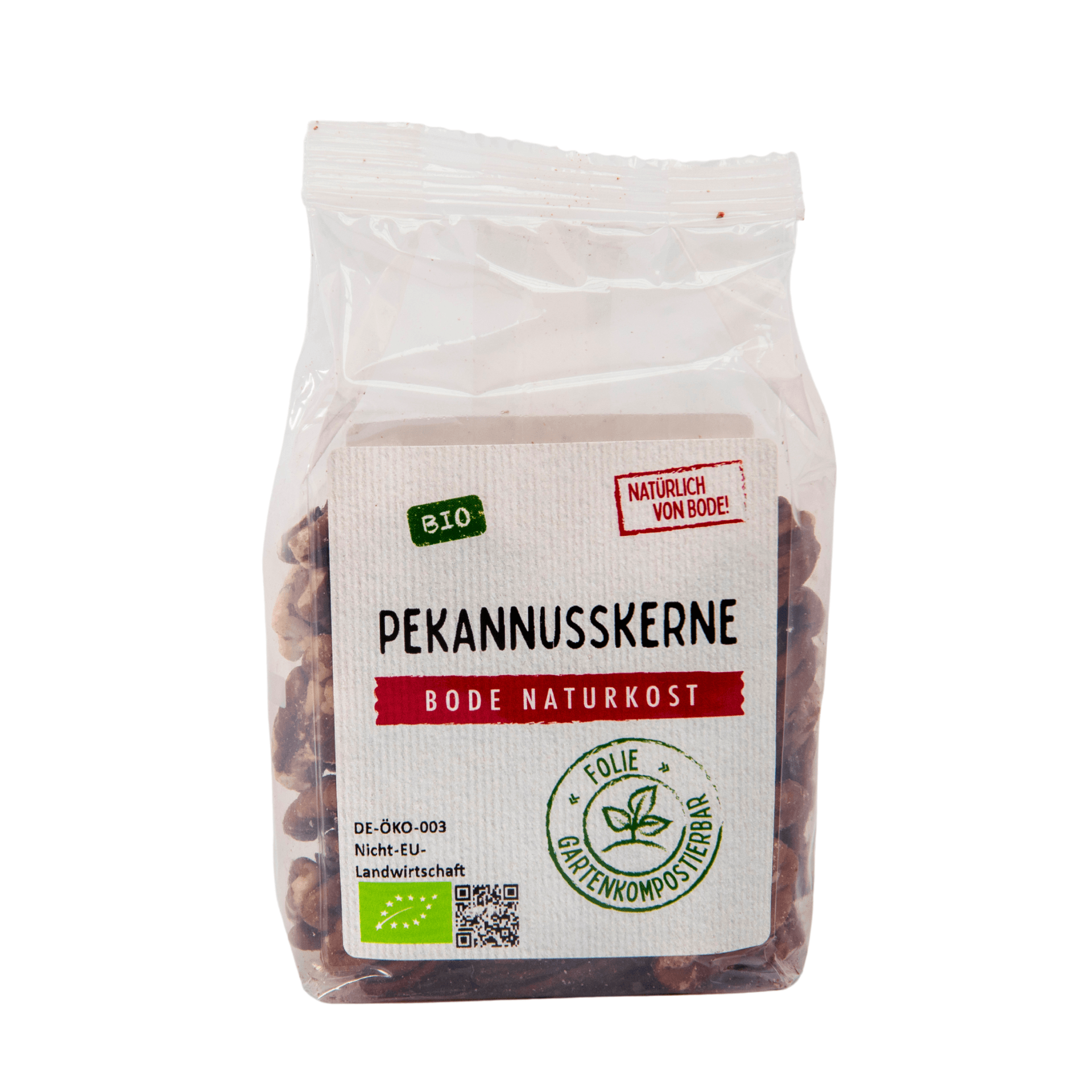 Pekannødder økologisk, komposterbar pose 6x100g