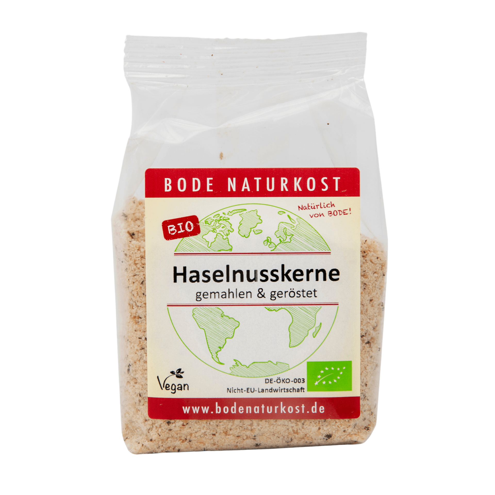 Økologisk ristet og formalet hasselnødder 6x100g