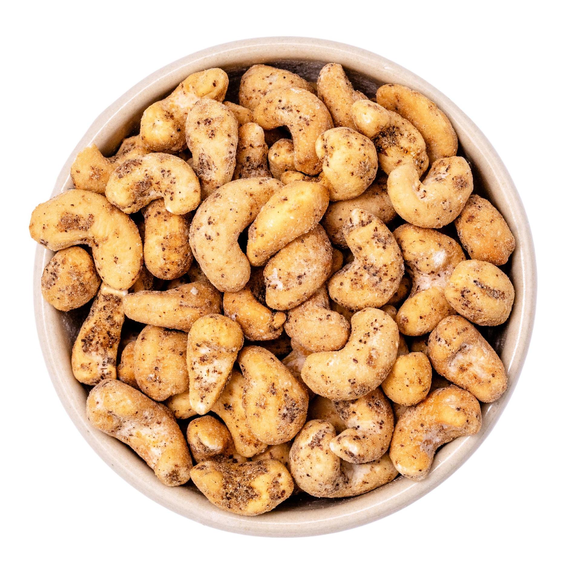 Vanilje-Cashews - Cashewnødder ristet let sødet med vanilje Økologisk 10kg