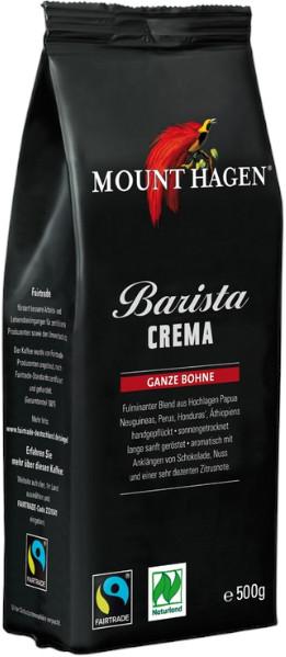Kaffe Barista Crema hele bønner økologisk Naturland Fairtrade Mount Hagen 6x500g