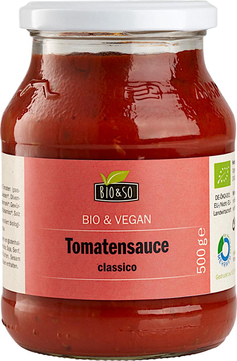 Økologisk Tomatsovs Classico Bio&So 6x500g