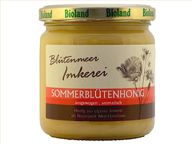Kremet sommerblomsthonning Økologisk Bioland Tyskland Blomsterhav Imkerei 6x500g