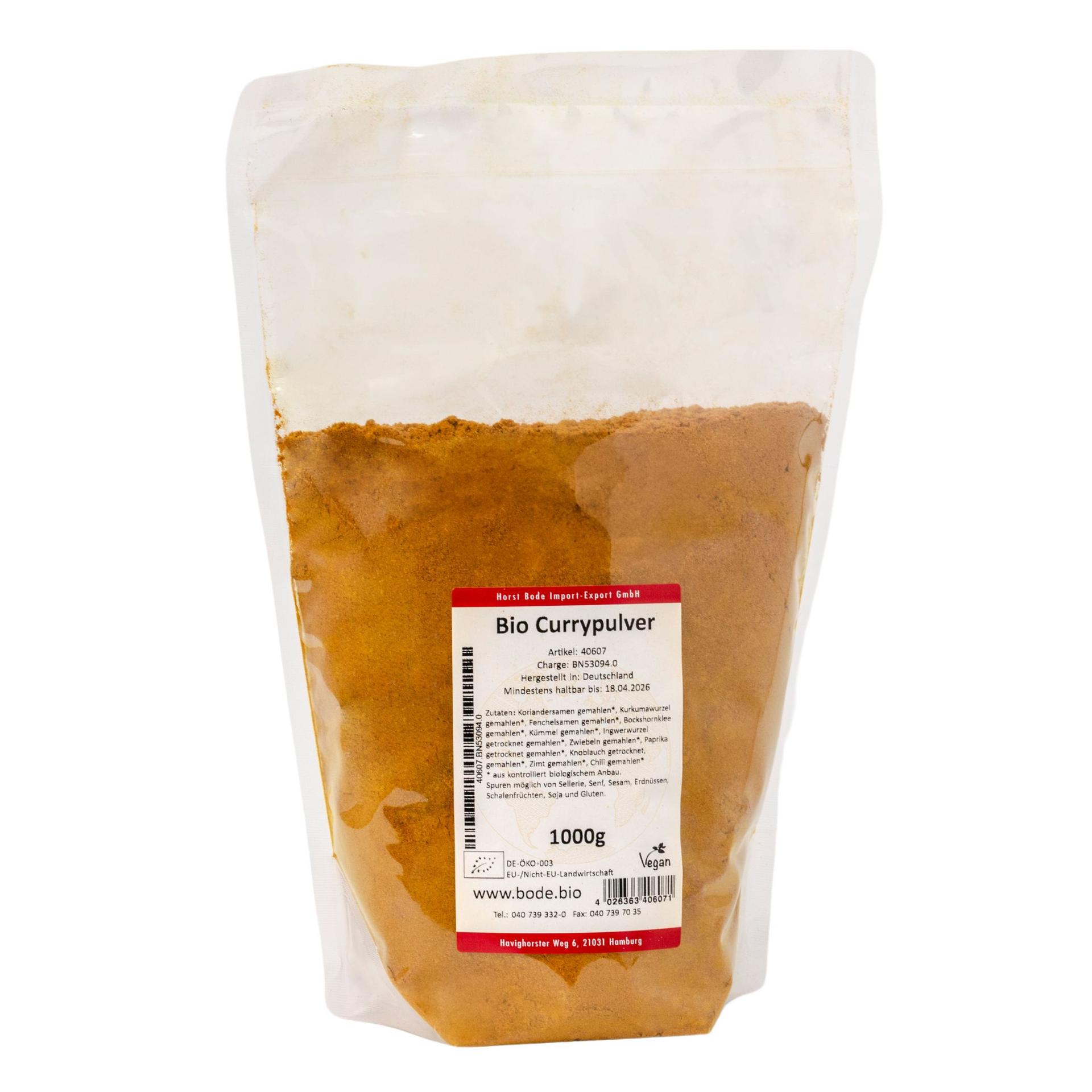 Økologisk Currykrydderi 1kg