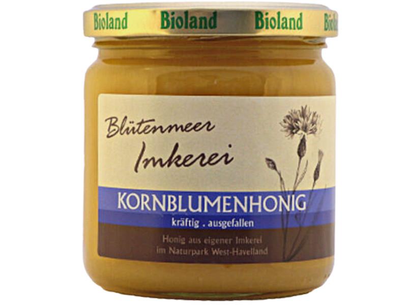 Kornblomsthonning cremig økologisk Bioland Tyskland Blütenmeer Imkerei 6x500g