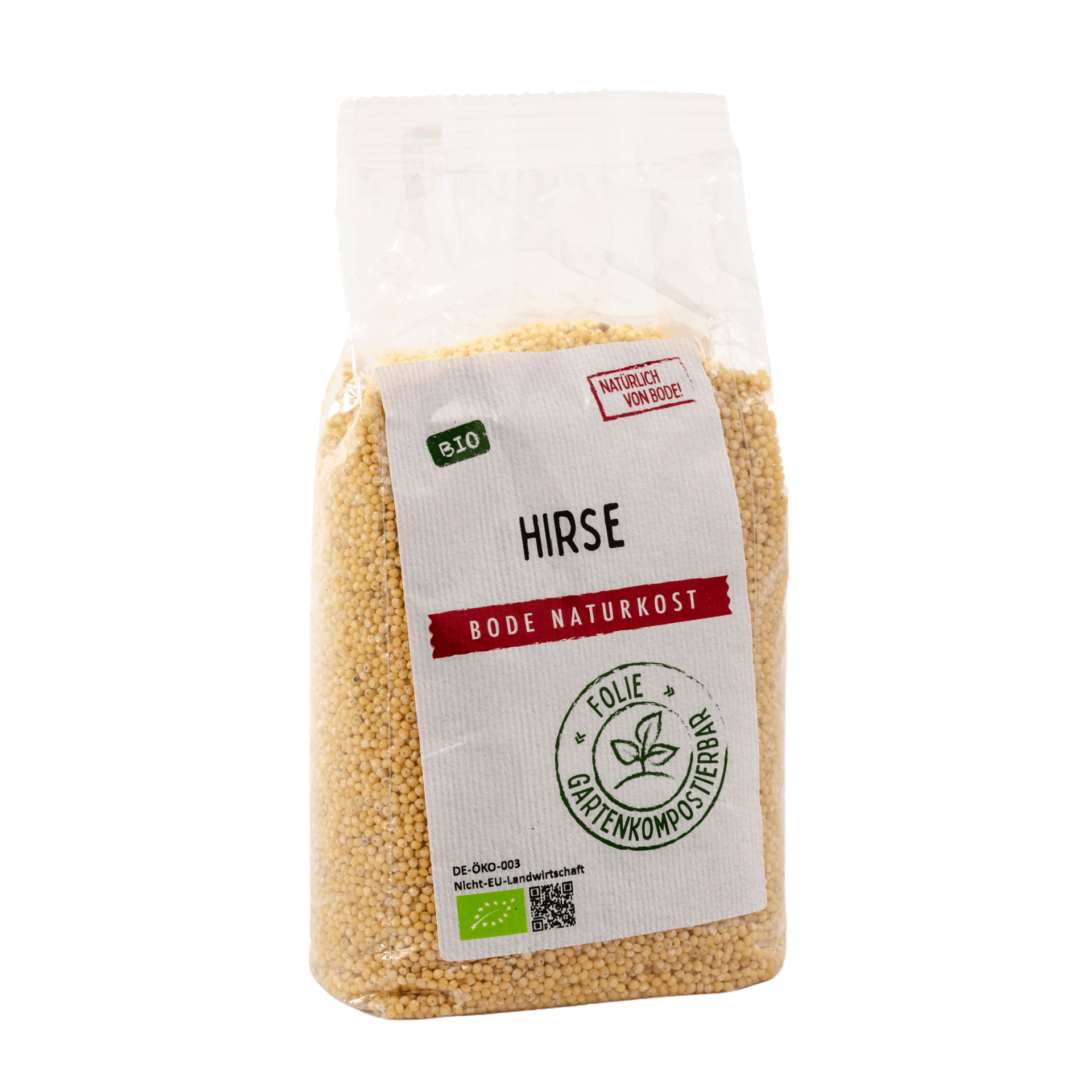 Økologisk hirse, havekomposterbar pose 6x500g