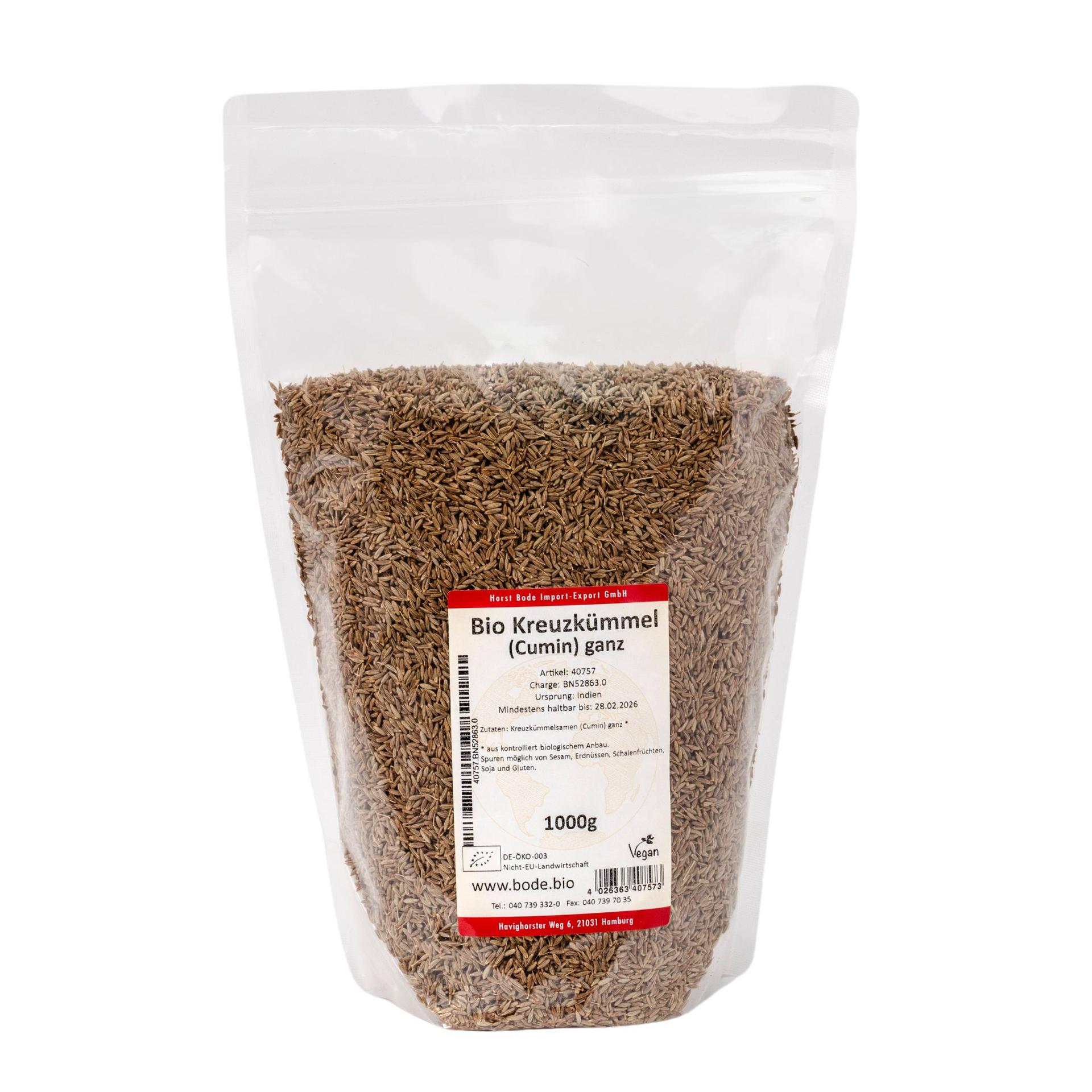 Økologisk krydderkommener hel 1kg