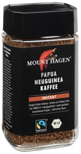 Økologisk Instant Kaffe Single Origin Papua Ny Guinea Fairtrade Mount Hagen 6x100g