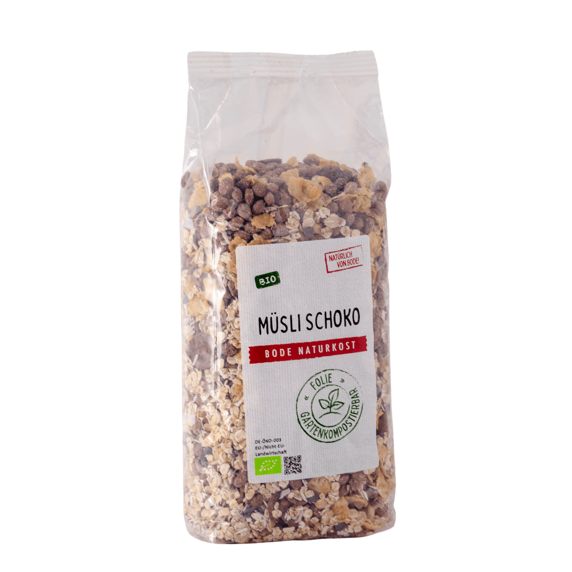 Økologisk Müsli Chokolade, komposterbar pose 6x500g